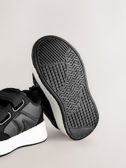 Black Standard Fit (F) Touch Fastening Two Strap Trainers - Image 5 of 5
