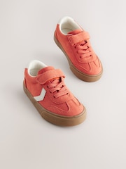 Red Standard Fit (F) Touch Fastening Elastic Lace Trainers - Image 4 of 8