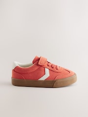 Red Standard Fit (F) Touch Fastening Elastic Lace Trainers - Image 5 of 8