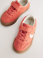 Red Standard Fit (F) Touch Fastening Elastic Lace Trainers - Image 6 of 8