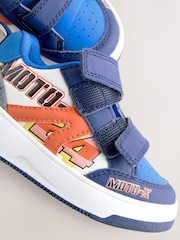 Blue Racing Standard Fit (F) Touch Fastening Two Strap Trainers - Image 10 of 12