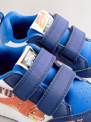 Blue Racing Standard Fit (F) Touch Fastening Two Strap Trainers - Image 11 of 12
