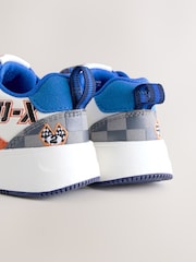 Blue Racing Standard Fit (F) Touch Fastening Two Strap Trainers - Image 12 of 12