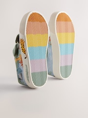 Verde Safari Animals - Pantofi sport cu velcro și două barete - Imaginea 5 din 6