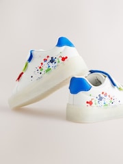 White Splat Light-Up Touch Fastening Trainers - Image 5 of 6