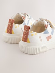 White Shapes Two Strap Touch Fastening Trainers - Image 3 of 5