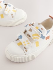 White Shapes Two Strap Touch Fastening Trainers - Image 4 of 5