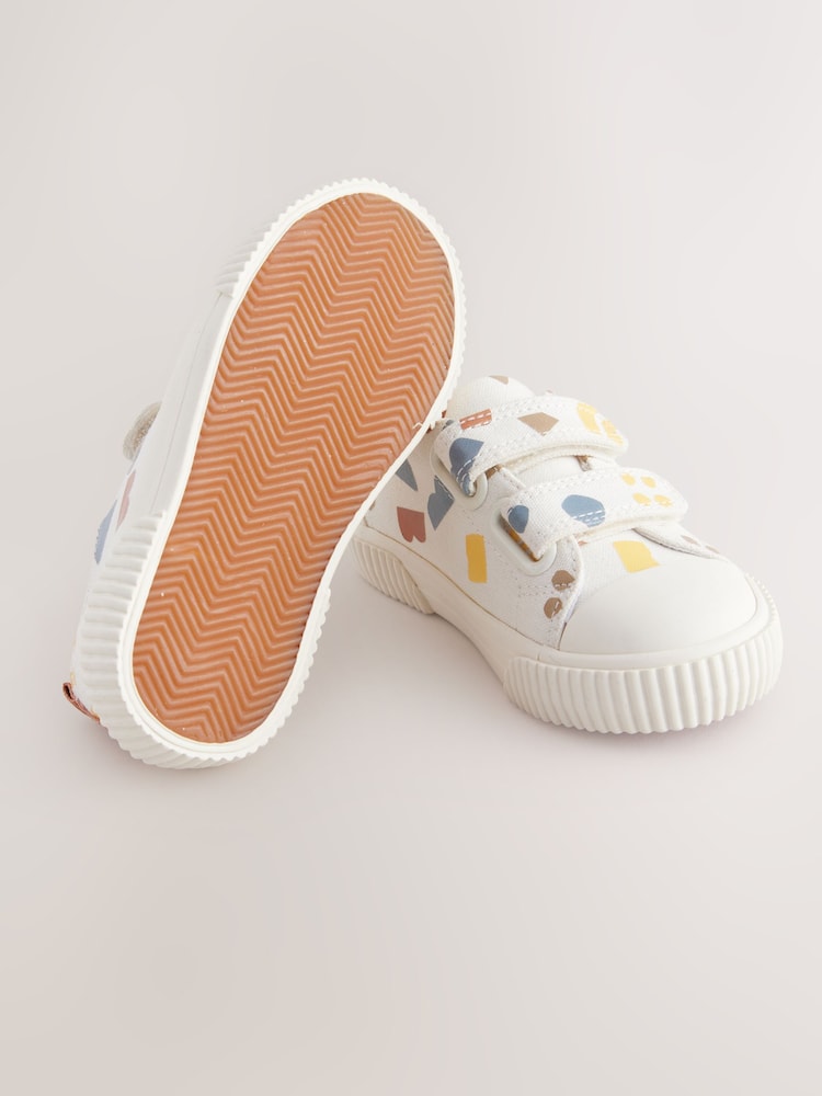 White Shapes Two Strap Touch Fastening Trainers - Image 5 of 5 White Shapes Two Strap Touch Fastening Trainers - Image 5 of 5