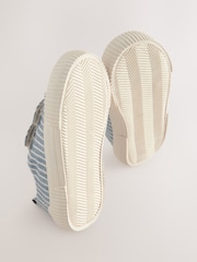 Blue/White Stripe Two Strap Touch Fastening Trainers - Image 5 of 5