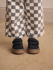 Black Standard Fit (F) Touch Fastening Skate Trainers - Image 3 of 8