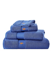 Ralph Lauren Iris Blue Polo Player Towel - Image 1 of 4