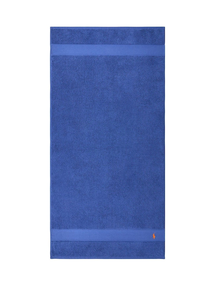 Ralph Lauren Iris Blue Polo Player Towel - Image 2 of 4 Ralph Lauren Iris Blue Polo Player Towel - Image 2 of 4