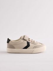 Grey Standard Fit (F) Touch Fastening Elastic Lace Trainers - Image 1 of 5