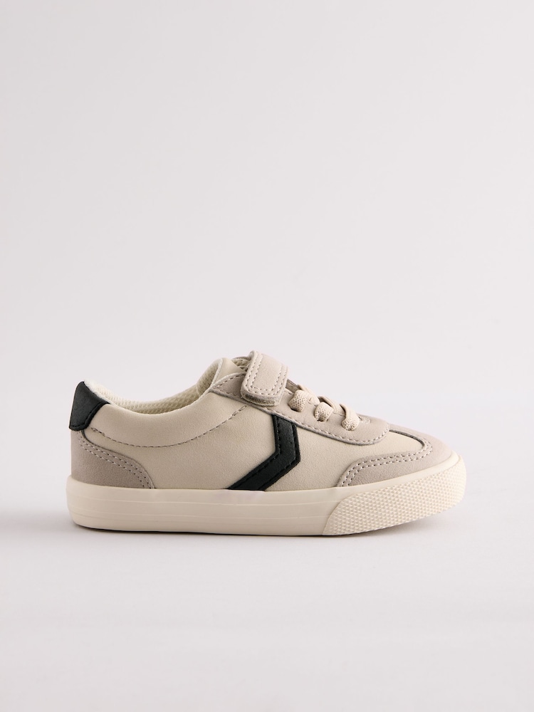 Grey Standard Fit (F) Touch Fastening Elastic Lace Trainers - Image 1 of 5