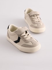 Grey Standard Fit (F) Touch Fastening Elastic Lace Trainers - Image 2 of 5