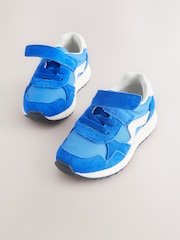 Blue Touch Fastening Elastic Lace Retro Trainers - Image 2 of 5