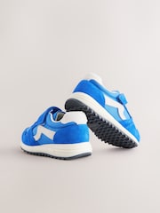 Blue Touch Fastening Elastic Lace Retro Trainers - Image 4 of 5