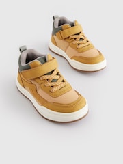 Honey Elastic Lace Touch Fastening High Top Trainers - Image 3 of 8