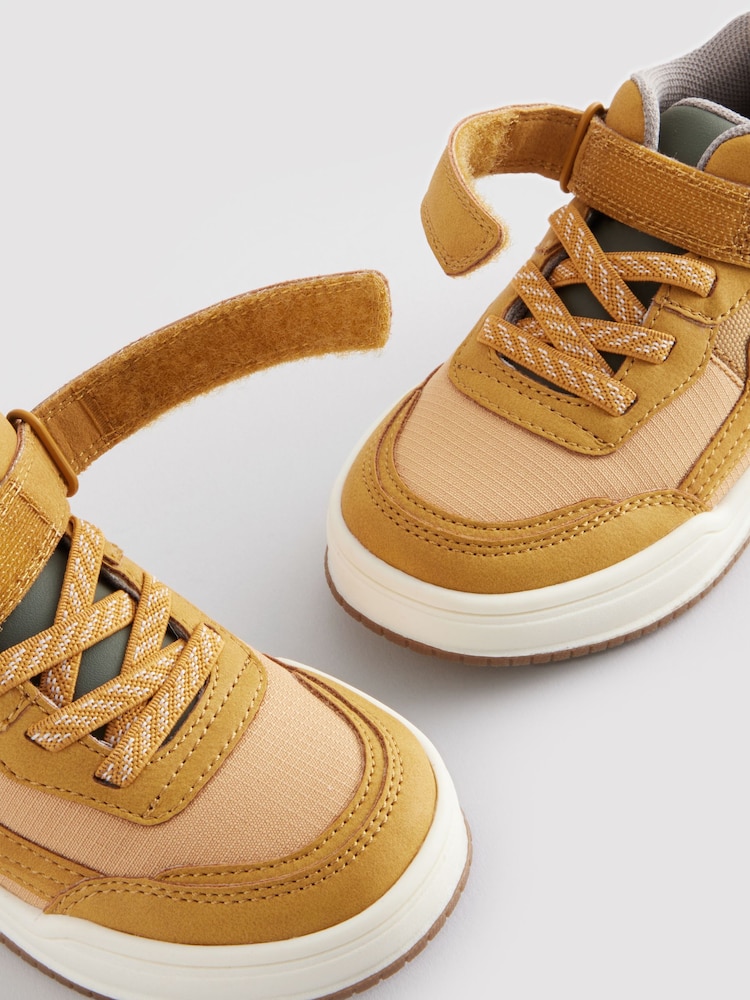 Honey Elastic Lace Touch Fastening High Top Trainers - Image 8 of 8