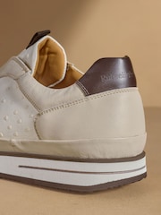 Russell & Bromley Neutral San Giusto Oxford Laceless Sneakers - Image 7 of 7