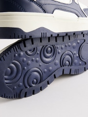 Navy Elastic Lace Trainers - Image 5 of 5
