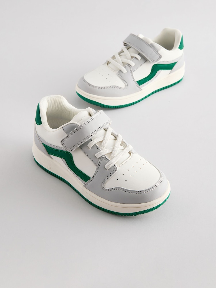 Neutral Elastic Lace Trainers - Image 1 of 5