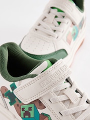 Neutral Minecraft Touch Close Elastic Lace Trainers - Image 3 of 6