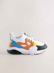 White Colourblock Standard Fit (F) Pokemon Elastic Lace Trainers - Image 2 of 5