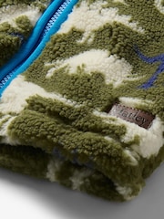 Hatley Green Dino Silhouette Faux Sherpa Jacket - Image 3 of 3