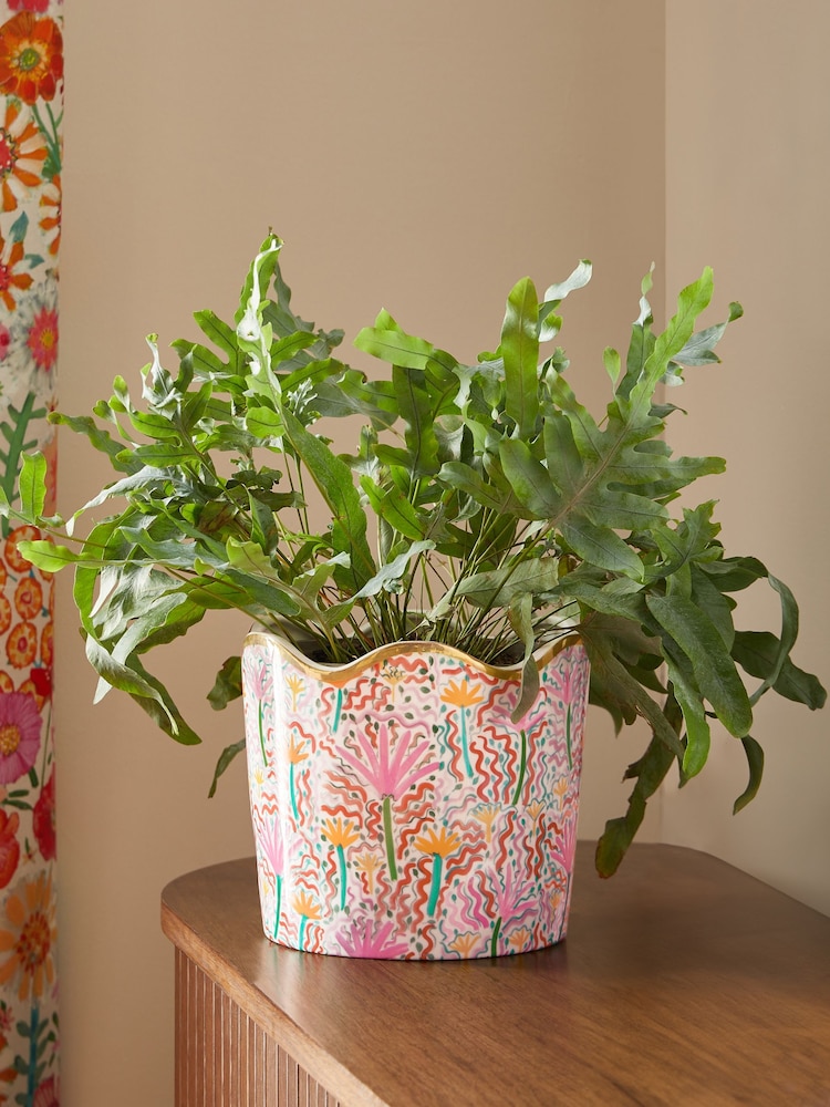 Lucy Tiffney x Next Pink Large Wiggle Planter - Image 1 of 5