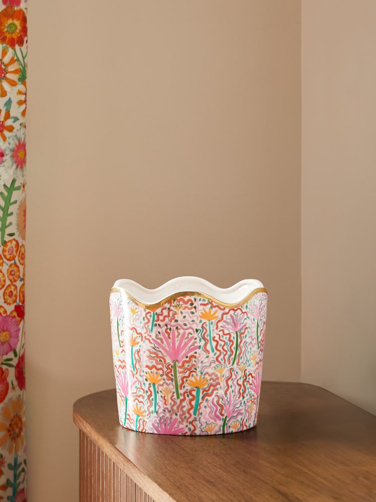 Lucy Tiffney x Next Pink Large Wiggle Planter - Image 2 of 5
