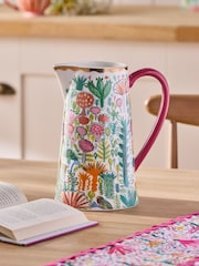 Lucy Tiffney Pink Floral Animal Jug Vase - Image 2 of 6
