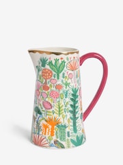 Lucy Tiffney Pink Floral Animal Jug Vase - Image 4 of 6