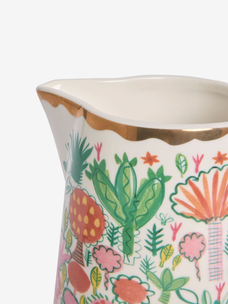 Lucy Tiffney Pink Floral Animal Jug Vase - Image 6 of 6