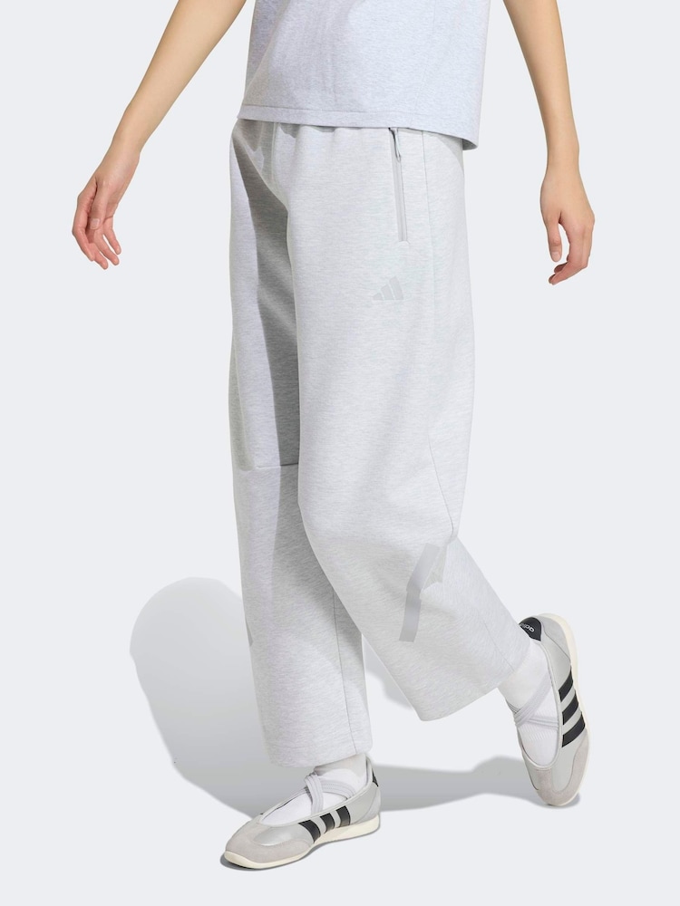 adidas Grey Adidas Z.N.E. Open Hem Pants - Image 1 of 6