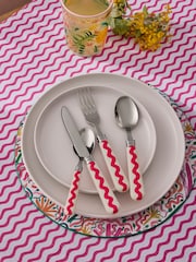 Lucy Tiffney 16 Piece Pink Cutlery Set - Image 1 of 3