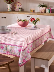 Lucy Tiffney Pink/Yellow Table Cloth - Image 1 of 3