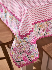 Lucy Tiffney Pink/Yellow Table Cloth - Image 2 of 3