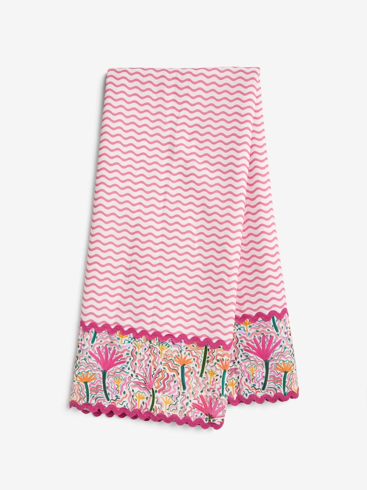 Lucy Tiffney Pink/Yellow Table Cloth - Image 3 of 3