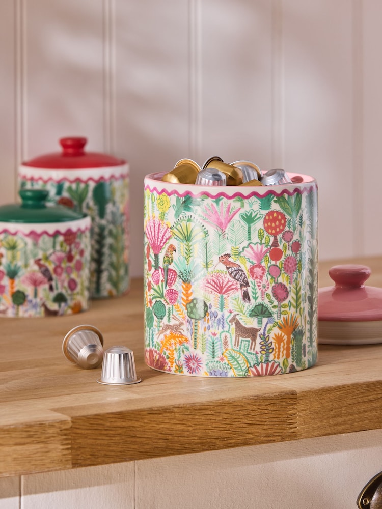 Lucy Tiffney x Next Green Small Large Storage Jar - Image 2 of 5