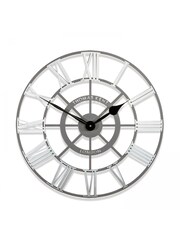 Thomas Kent Clocks Silver 24 Inch Evening Star Grand Skeleton Wall Clock - Image 2 of 3