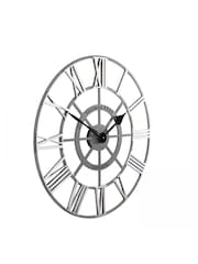 Thomas Kent Clocks Silver 24 Inch Evening Star Grand Skeleton Wall Clock - Image 3 of 3