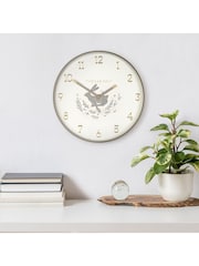 Thomas Kent Clocks Dove Grey 12 Inch Rare Hare Wall Clock - Image 1 of 3