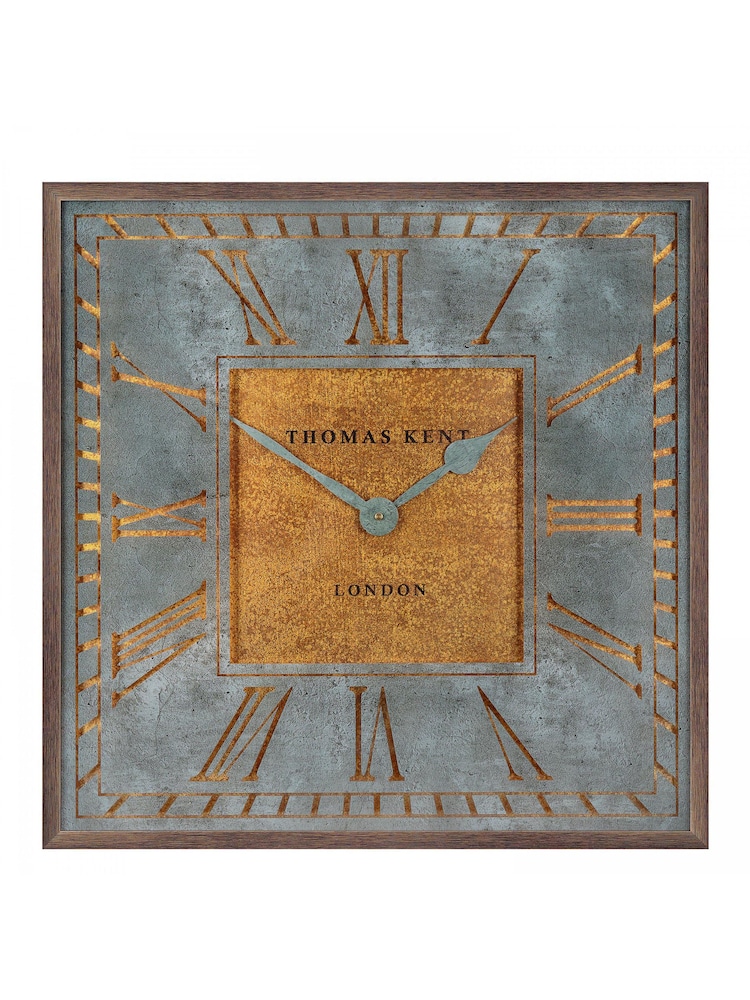 Thomas Kent Clocks Gold 24 Inch Square Florentine Grand Wall Clock - Image 2 of 3