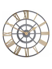 Thomas Kent Clocks Brass 24 Inch Evening Star Grand Wall Clock - Image 2 of 3