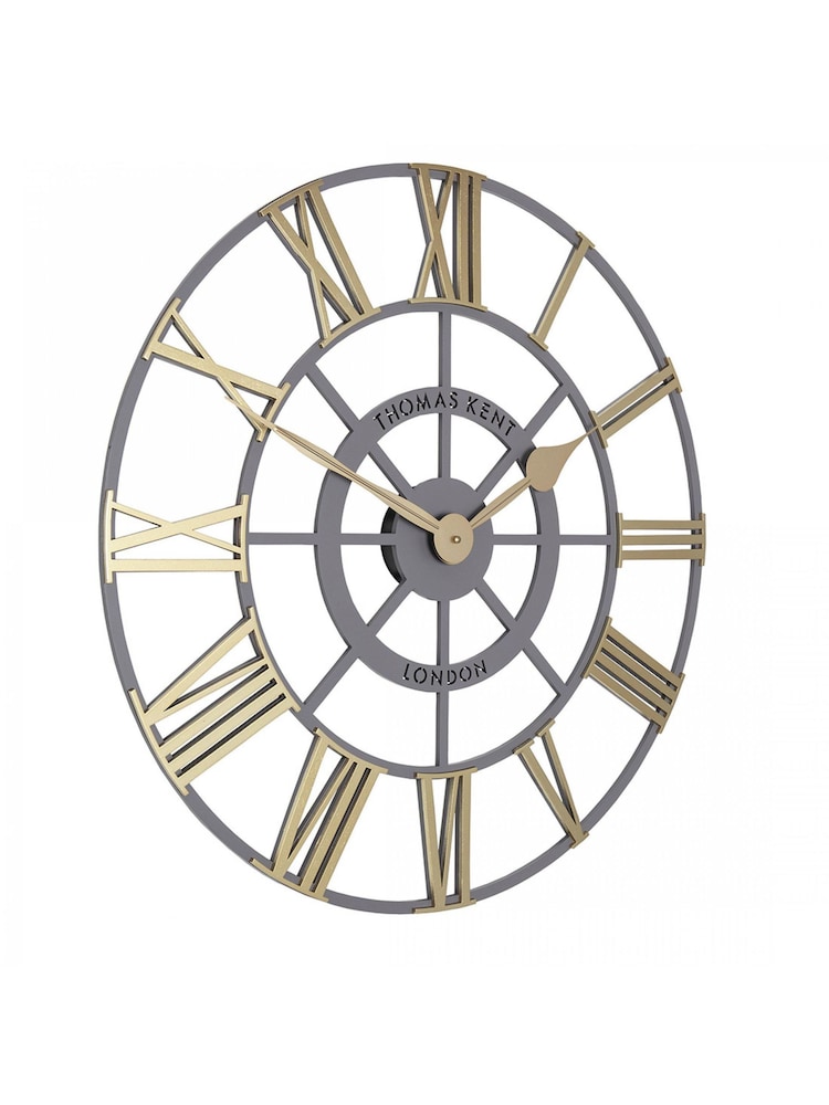 Thomas Kent Clocks Brass 24 Inch Evening Star Grand Wall Clock - Image 3 of 3