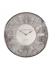 Thomas Kent Clocks Silver 21 Inch Florentine Wall Clock - Image 2 of 3