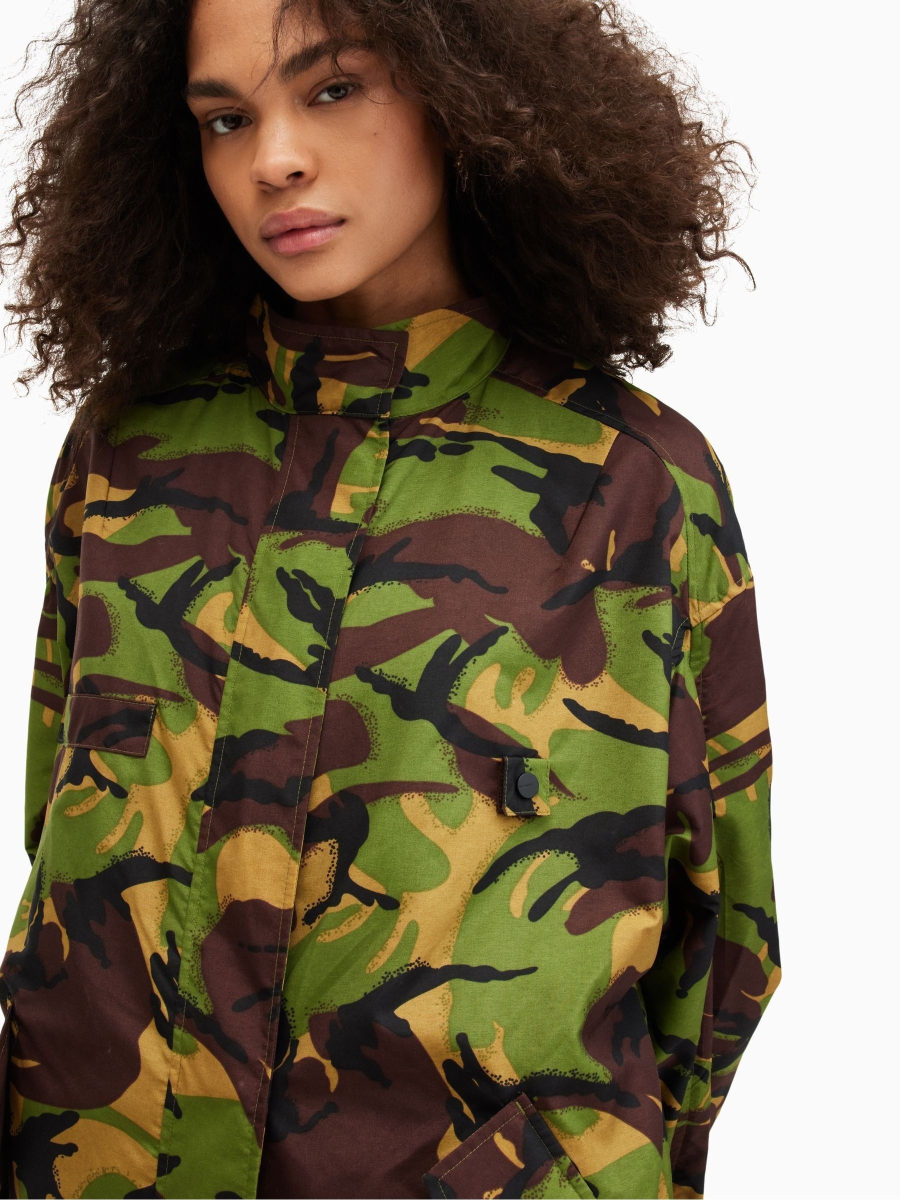 Buy AllSaints Green Daneya Camo Parka from Next USA