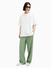AllSaints White 100% Cotton Aspen Short Sleeve Crew Neck T-Shirt - Image 5 of 6