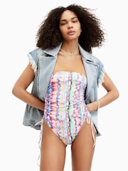 AllSaints Red Elisa Swimsuit - Image 1 of 9